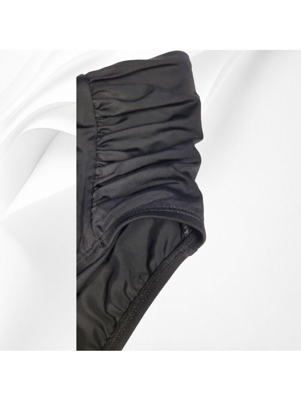 Loralette Plus-Size Black Swim Briefs | Classic Full Coverage Swim Bottoms - Picture 4 of 5
